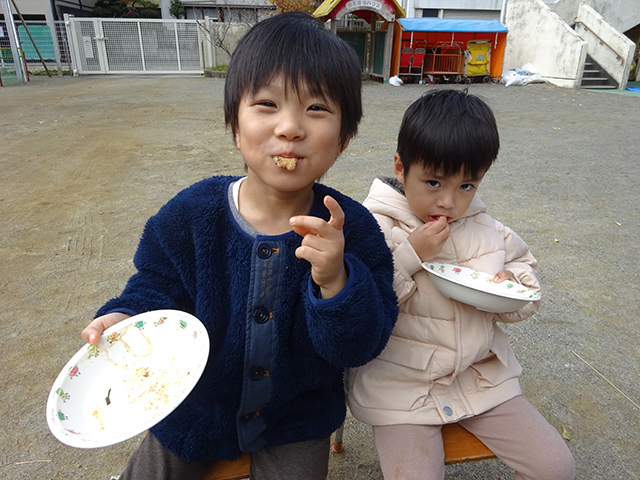 つきたてのおもち美味しいね。